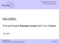 NEUSREL Find and Exploit Success Levers with Your Dataset PowerPoint PPT Presentation