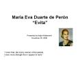 Mara Eva Duarte de Pern Evita PowerPoint PPT Presentation