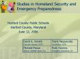 Studies in Homeland Security and Emergency Preparedness PowerPoint PPT Presentation