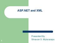 ASP.NET and XML