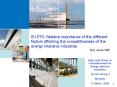 EU ETS: Relative importance of the different factors affecting the competitiveness of the energy int PowerPoint PPT Presentation