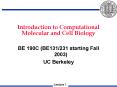 Introduction to Computational Molecular and Cell Biology PowerPoint PPT Presentation