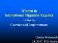 Women in International Migration Regimes PowerPoint PPT Presentation