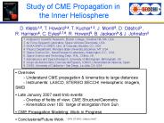 Study of CME Propagation in