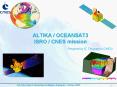 ALTIKA OCEANSAT3 ISRO CNES mission PowerPoint PPT Presentation