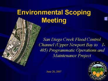 Environmental Scoping Meeting