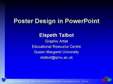 Poster Design in PowerPoint