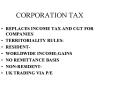 CORPORATION TAX PowerPoint PPT Presentation
