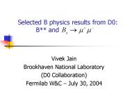 Selected B physics results from D0: B and