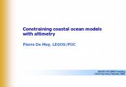 Constraining coastal ocean models with altimetry