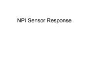 NPI Sensor Response