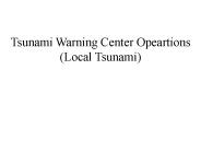 Tsunami Warning Center Opeartions
