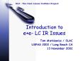 Introduction to e e LC IR Issues PowerPoint PPT Presentation
