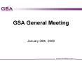 GSA General Meeting PowerPoint PPT Presentation