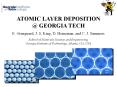 ATOMIC LAYER DEPOSITION @ GEORGIA TECH PowerPoint PPT Presentation