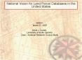 National Vision for Land Parcel Databases in the United States PowerPoint PPT Presentation