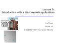 Lecture 0: Introduction with a bias towards applications PowerPoint PPT Presentation