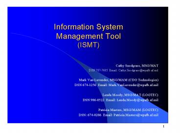 MSGMA RMCM Training Slides