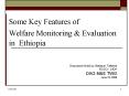 Some Key Features of Welfare Monitoring PowerPoint PPT Presentation