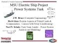 MSU Electric Ship Project Power Systems Task PowerPoint PPT Presentation