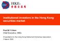Institutional investors in the Hong Kong securities market PowerPoint PPT Presentation