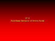 27.3 Acid-Base Behavior of Amino Acids