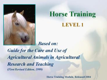 FASS Horse Species Committee