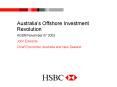 Australias Offshore Investment Revolution PowerPoint PPT Presentation