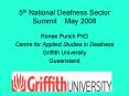 5th National Deafness Sector Summit May 2008 PowerPoint PPT Presentation