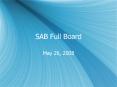 SAB Full Board PowerPoint PPT Presentation