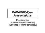 KARAOKEType Presentations