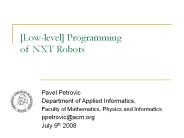 Lowlevel Programming of NXT Robots