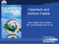 Cleantech and Venture Capital PowerPoint PPT Presentation
