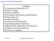 Objectoriented Programming