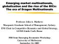 Emerging market multinationals, globalization and the rise of the BICs: The era of Dragon Multinatio PowerPoint PPT Presentation