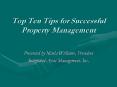 Top Ten Tips for Successful Property Management PowerPoint PPT Presentation