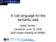 A rule language for the semantic web PowerPoint PPT Presentation