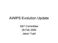 AWIPS Evolution Update PowerPoint PPT Presentation