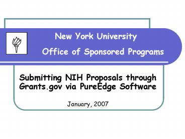 New York University Office of Sponsored Programs