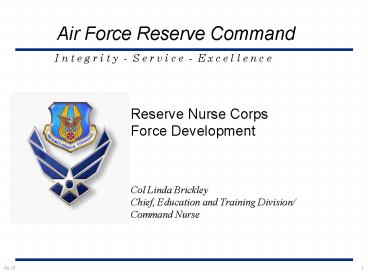 Reserve Nurse Corps