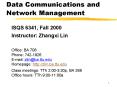 Data Communications and Network Management PowerPoint PPT Presentation