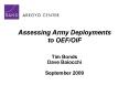 Assessing Army Deployments to OEFOIF PowerPoint PPT Presentation