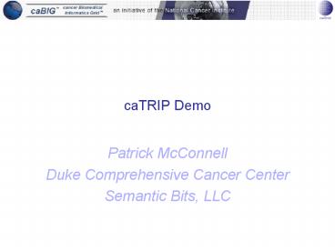caTRIP Demo