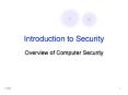 Introduction to Security PowerPoint PPT Presentation