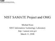 NIST SAMATE Project and OMG