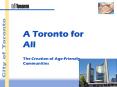 A Toronto for All PowerPoint PPT Presentation