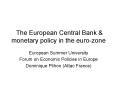 The European Central Bank PowerPoint PPT Presentation