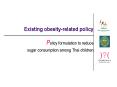 Existing obesityrelated policy PowerPoint PPT Presentation