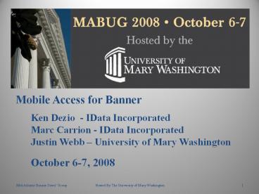 Ken Dezio - IData Incorporated