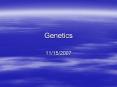 Genetics PowerPoint PPT Presentation